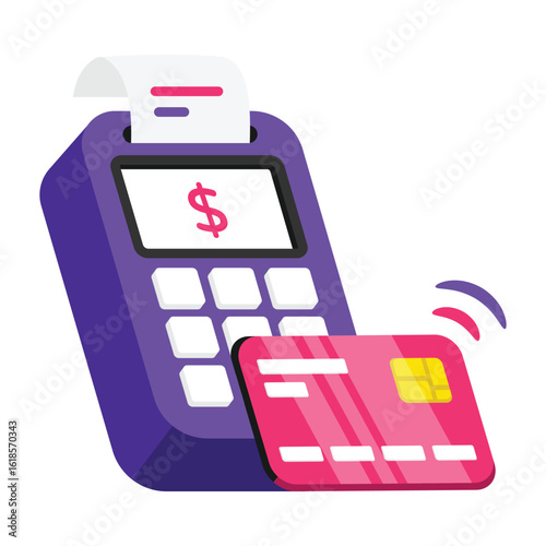 Edc Machine Vector style icon. Eps 10 file