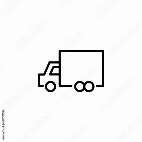 delivery truck icon icon sign vector