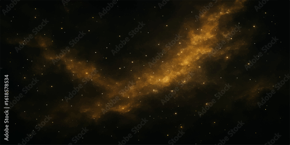 Fototapeta premium Starry night sky with galaxy stars and cosmic space background