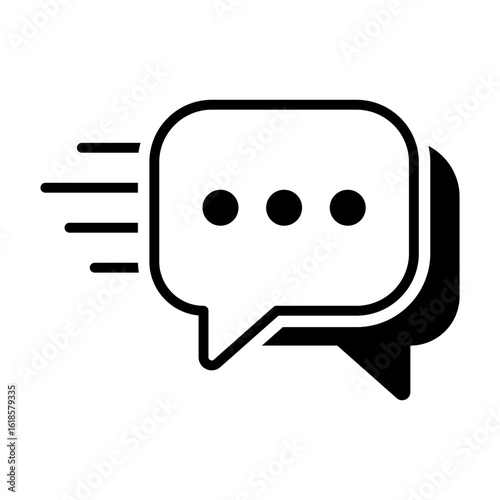 Message icon. Chat message with speech bubble symbol. Containing indicating conversation, messaging Engaging, chat, online, communication, comment signs vector illustration