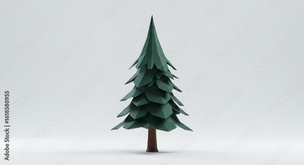 Fototapeta premium christmas tree in snow