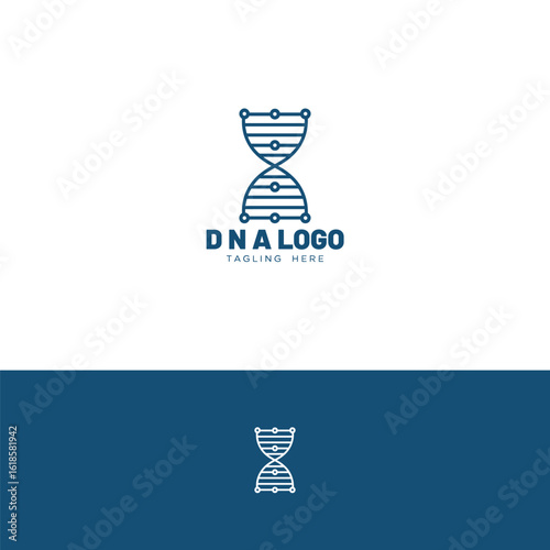 DNA logo design template