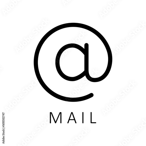 Electronic mail icons collection in line style. Profile information symbol for business card. Contact, Information, client, mobile, support signs vector illustration