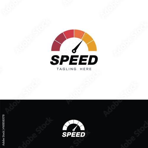Speed logo design template