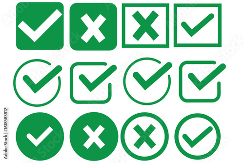 checkmark icon color editable on white background