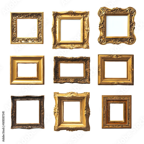 Vintage Picture Frames Collection for Artistic Projects and Decor