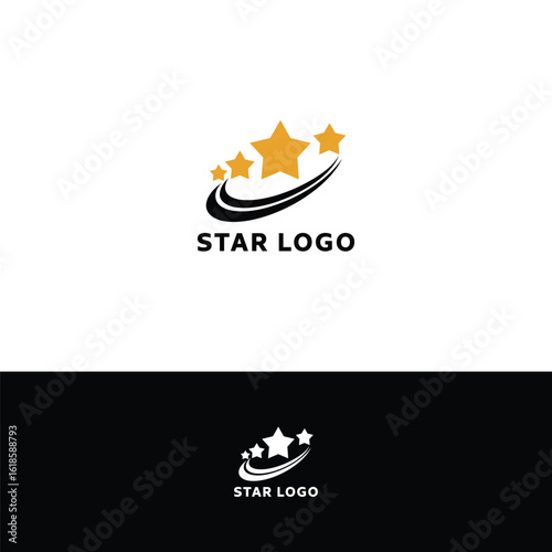 Star vector logo design template