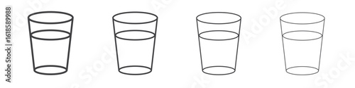 Water glass icon