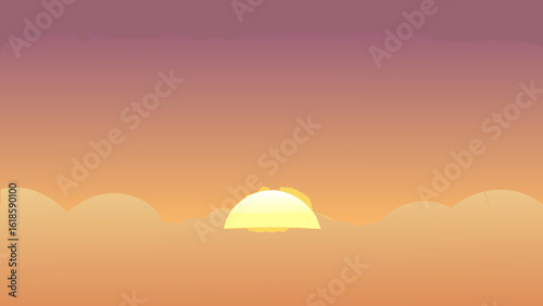 Observe the soft warm glow of a sunrise illuminating dense fog creating an ethereal atmosphere