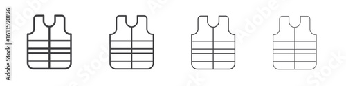 Vest jacket icon