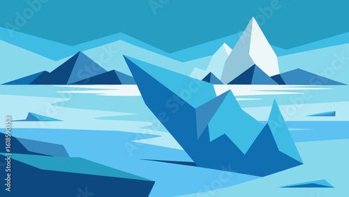 Discover the stark beauty of a landscape featuring shattered broken rock formations