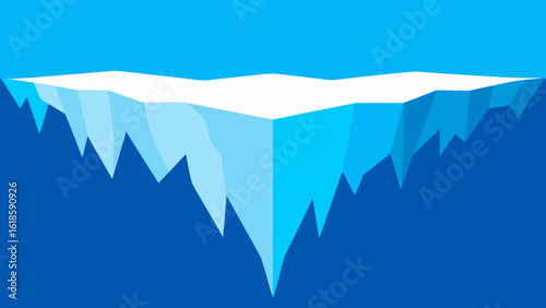 The Texture of a Glacier Crevasse Ice Formation Detail