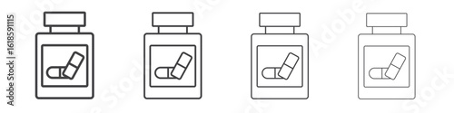Supplement icon. Thin line icon for website design and development, app development.