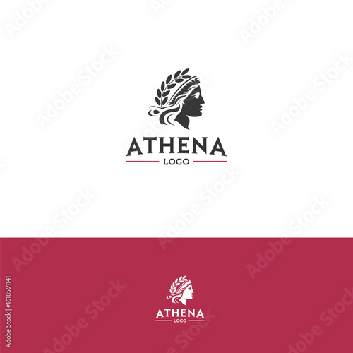 Athena vector logo design template