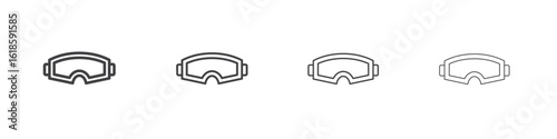 Ski goggles icon