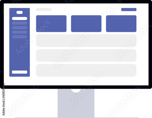 simple flat monitor display