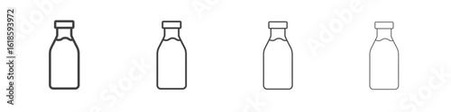 Milk bottle icon