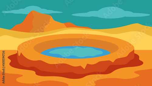 Stunning Abstract Beauty of Mineral Deposits in Hot Spring Geothermal Art
