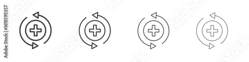 Health recovery icon
