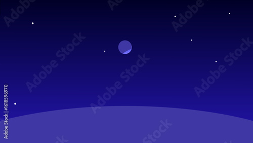 Experience the deep intense indigo of a sky at the edge of space