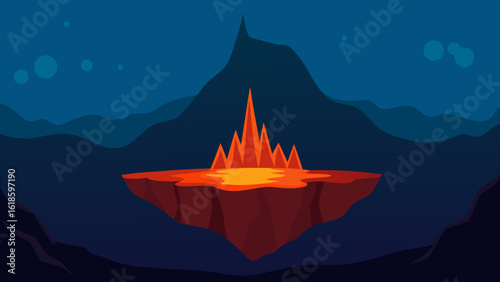 Witness the deep mysterious hues of an underwater volcanic vent