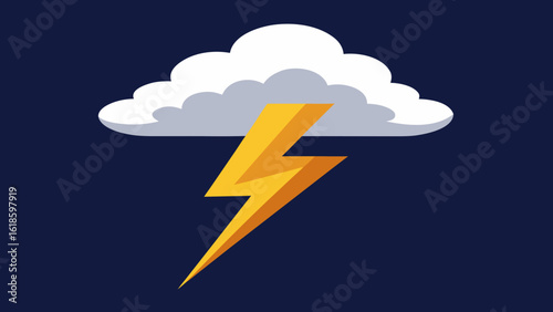 Experience the dramatic sky of a cloud to ground lightning bolt