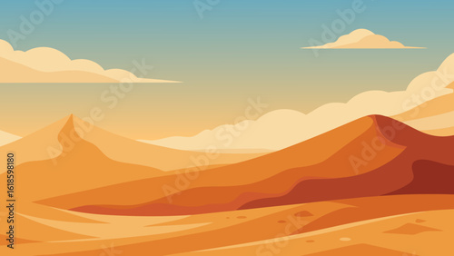 Experience the feeling of immense space in a wide open desert