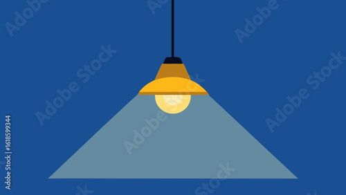 Striking Pattern of Light from a Pendant Lamp on a Ceiling
