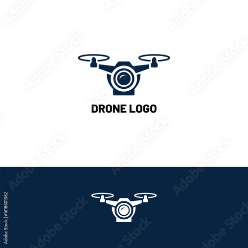 Drone vector logo design template