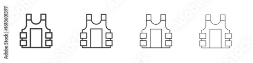 Bulletproof vest icon