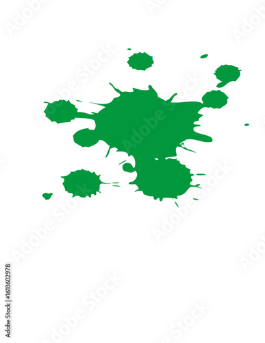green ink blot