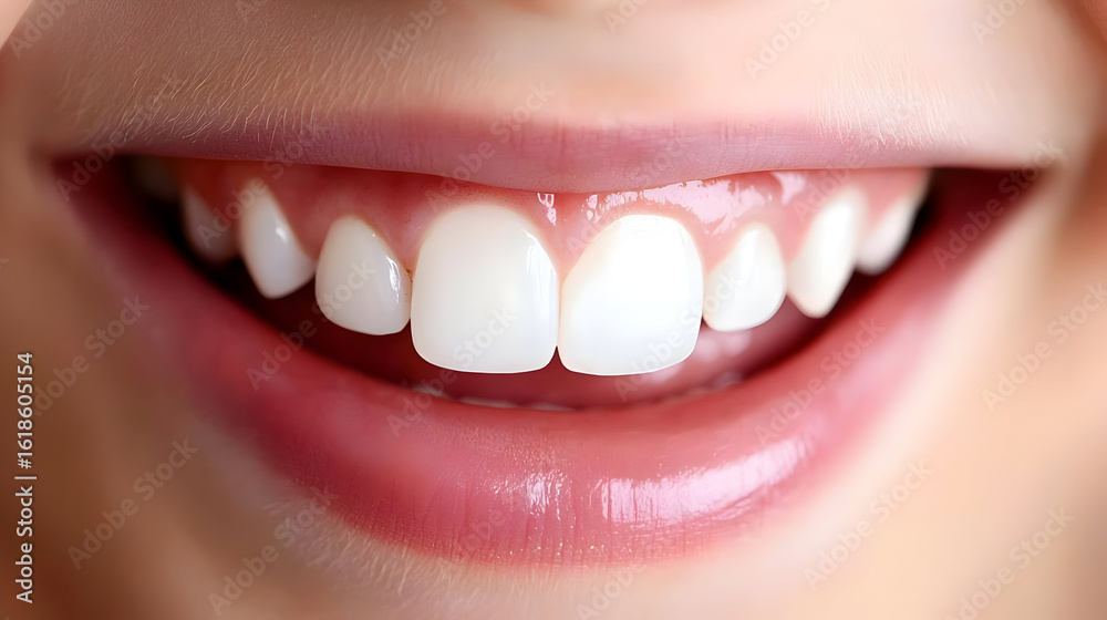 Obraz premium Closeup Of Healthy Smile