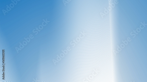 Blue Sky Stripes Wavy Line Abstract Background for Modern Web Design, Digital Art, and UI Presentation