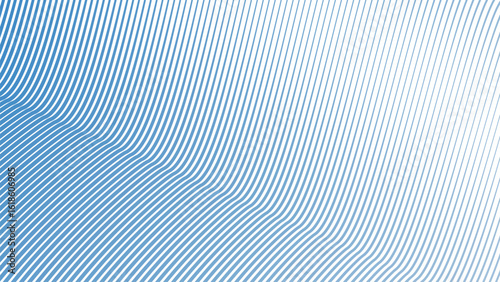 Blue Sky Stripes Wavy Line Abstract Background for Modern Web Design, Digital Art, and UI Presentation