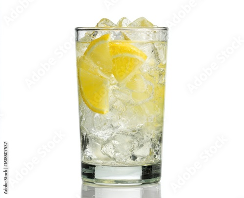 Wallpaper Mural Refreshing lemon drink in a tall glass Torontodigital.ca