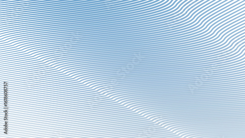 Blue Sky Stripes Wavy Line Abstract Background for Modern Web Design, Digital Art, and UI Presentation