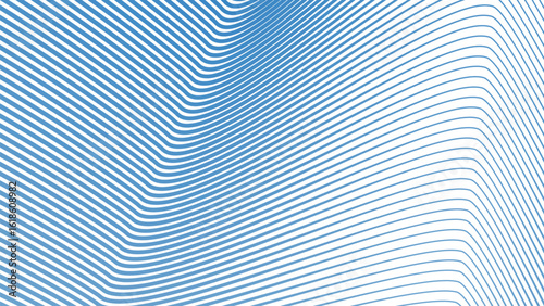 Blue Sky Stripes Wavy Line Abstract Background for Modern Web Design, Digital Art, and UI Presentation