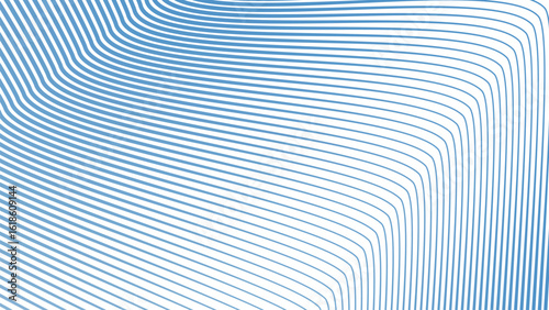 Blue Sky Stripes Wavy Line Abstract Background for Modern Web Design, Digital Art, and UI Presentation