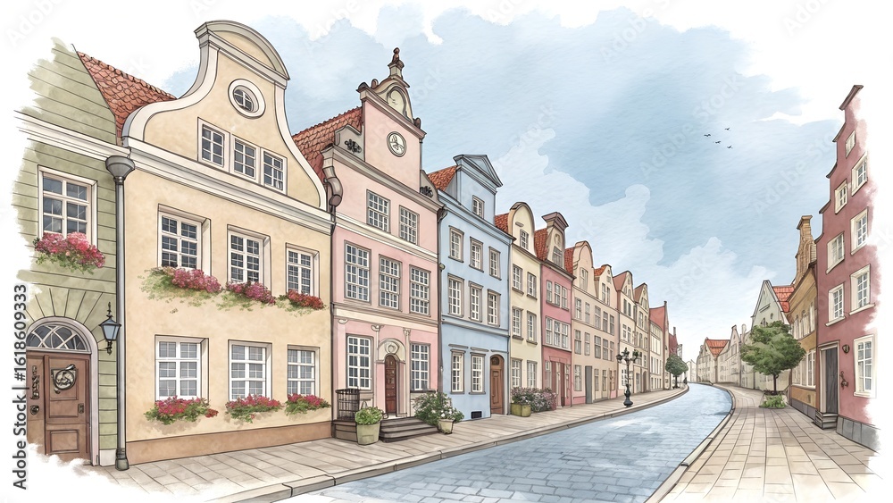 Fototapeta premium old town in gdansk poland