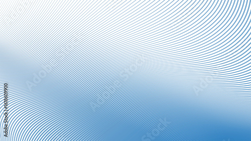 Blue Sky Stripes Wavy Line Abstract Background for Modern Web Design, Digital Art, and UI Presentation