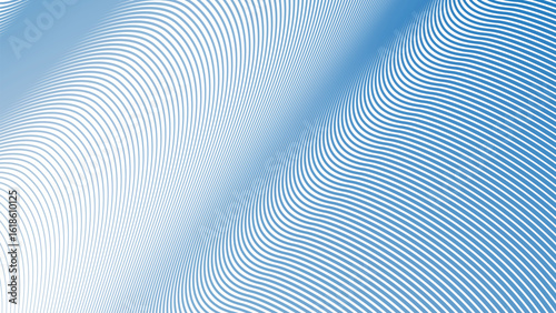 Blue Sky Stripes Wavy Line Abstract Background for Modern Web Design, Digital Art, and UI Presentation