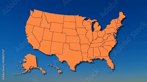 Simple USA Map