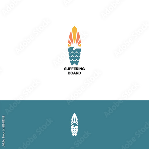 Sufferings board logo design template