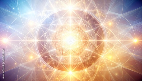 Sacred Geometry Light Nexus Energy Abstract Background