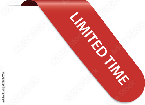 LIMITED TIME – Red corner banner