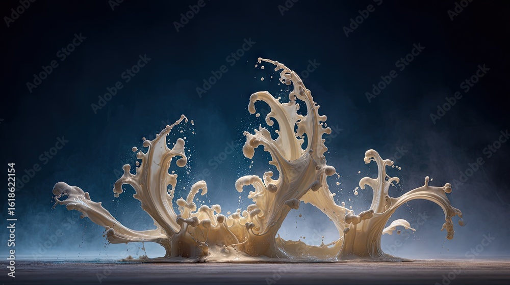 Fototapeta premium Abstract milk splash