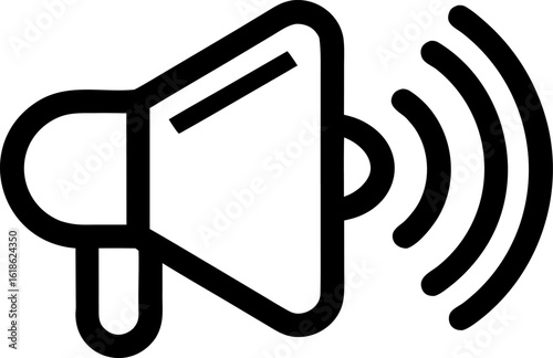 Sound Off or Silent Mode Audio Symbol Outline
