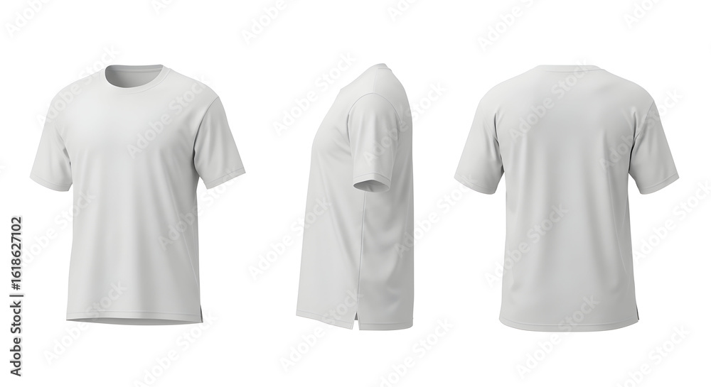 Fototapeta premium Blank White TShirt Mockup Templates for Design
