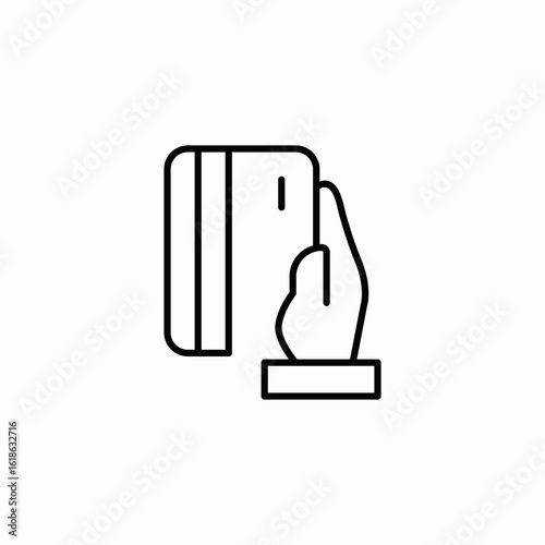 credit card financial transactions icon sign vector