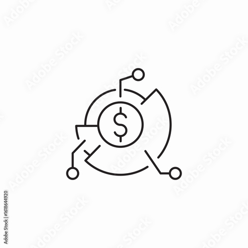 data facets icon sign vector